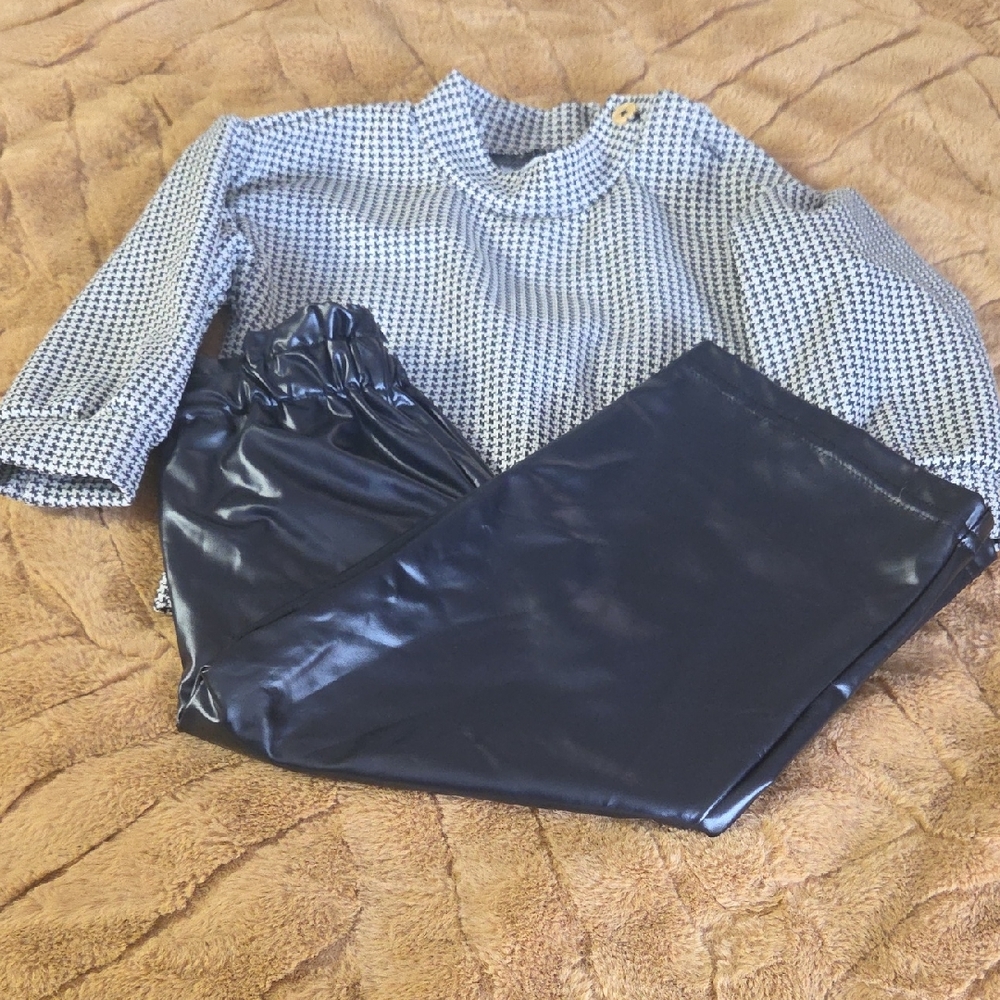 Rachel Zoe Black and White Kids Matching Set
